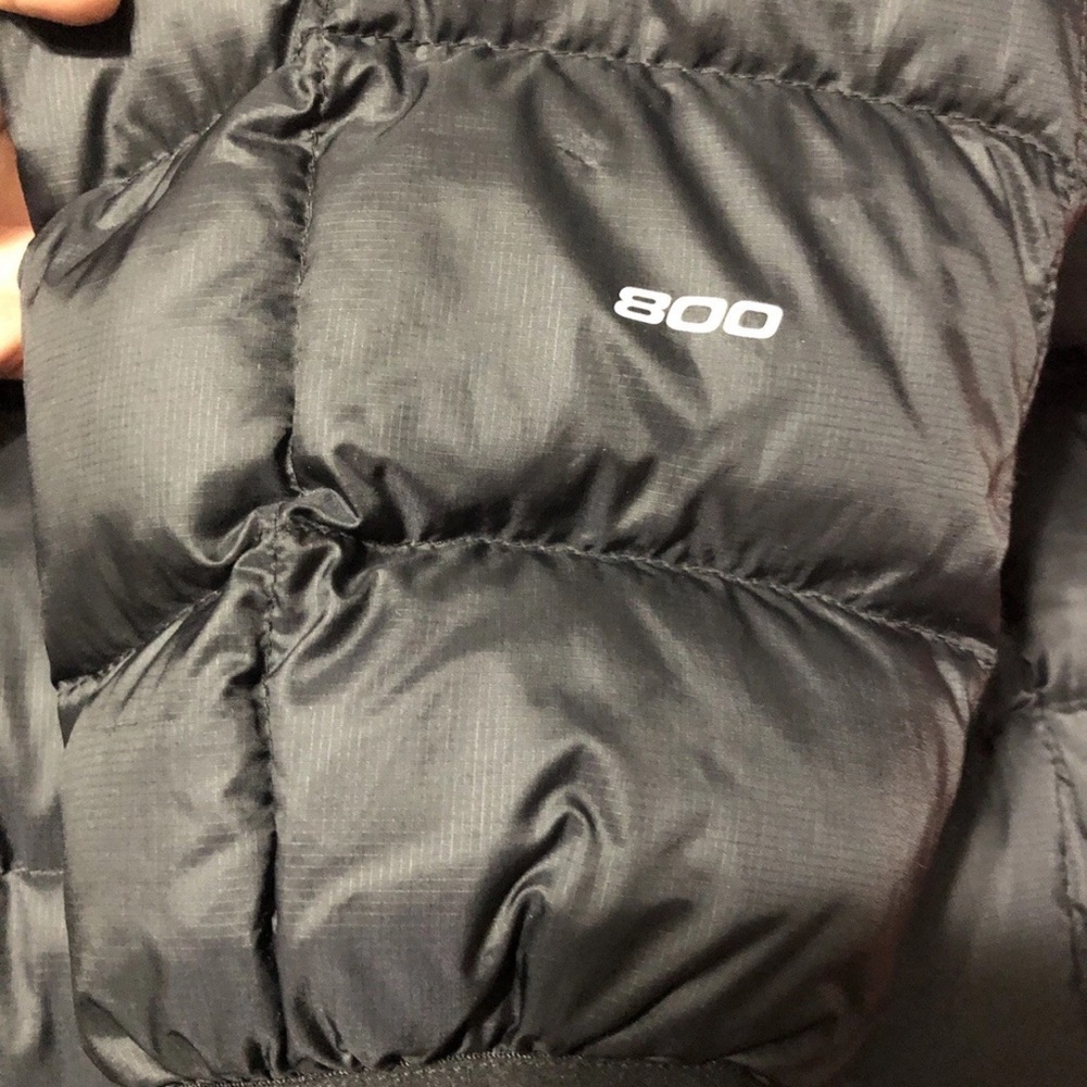 NORTH FACE 800 PRO SERIES DOWN JACKET MENS XL PTP 25 HEM 27 BLACK NICE 800 - Picture 13 of 16